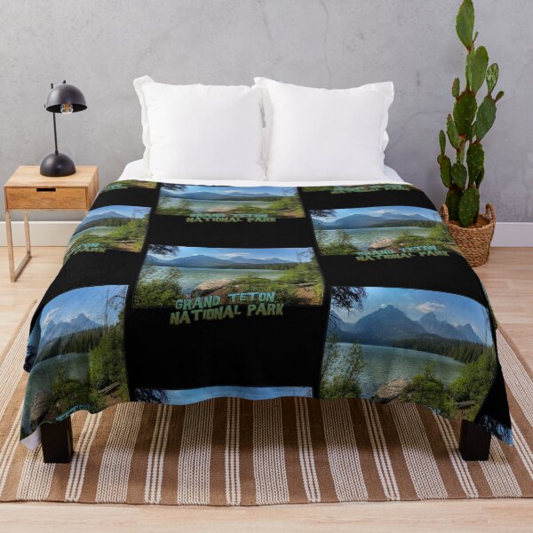Item preview, Wyoming State Outline (Grand Teton National Park - Taggart Lake) designed and sold by gorff.