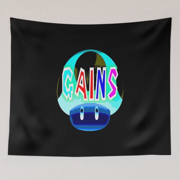 Item preview, gains psychadelic work out shirt designed and sold by earlstevens.