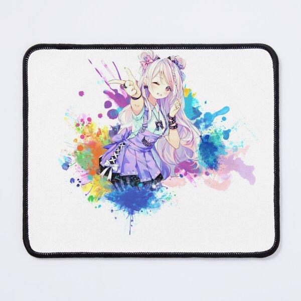 Item preview, Anime girl with splash color (1) designed and sold by yudha2733.