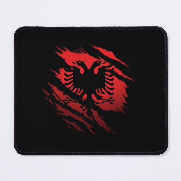 Item preview, Ripped Albanian flag designed and sold by artesign.