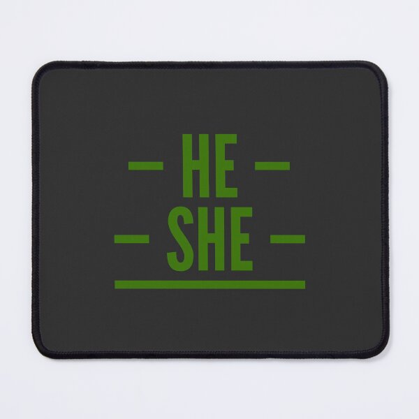 Item preview, He/She Pronouns designed and sold by Vira Magnus Layton.