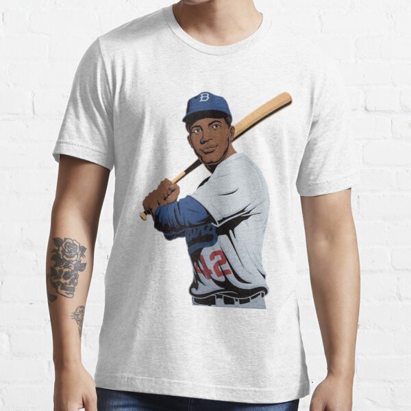 Jackie Robinson #42 Essential Tee M / Triblend Blue