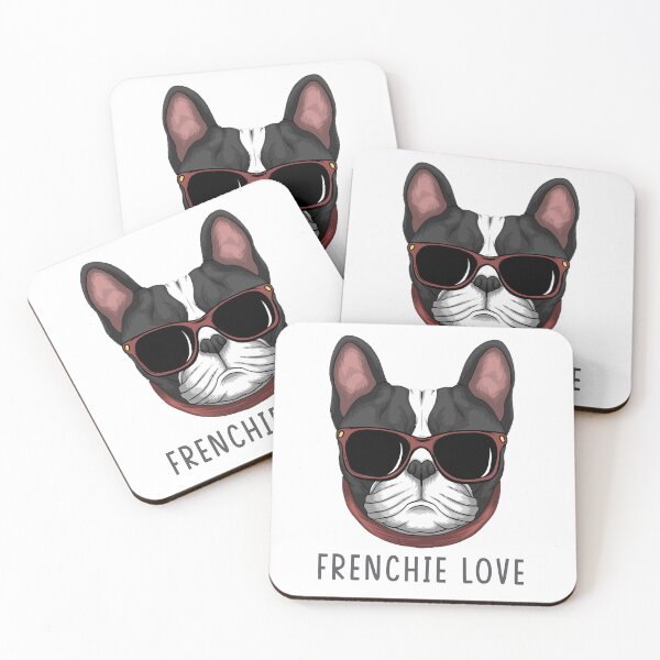 Item preview, Frenchie love, French bulldog with sunglasses designed and sold by norland.