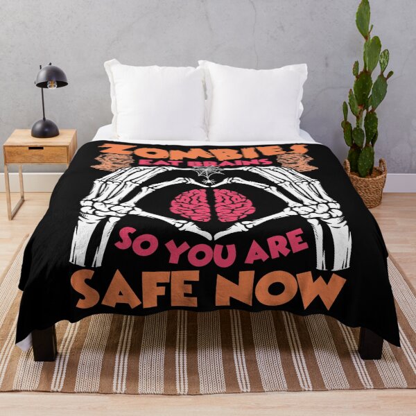 Item preview, Zombies Eat Brains So You Are Safe Now designed and sold by SewnMemories.