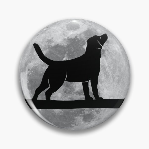 Artikelvorschau, Labrador Hund Nacht Mond Labrador Lover entworfen und verkauft von alaechamlal.