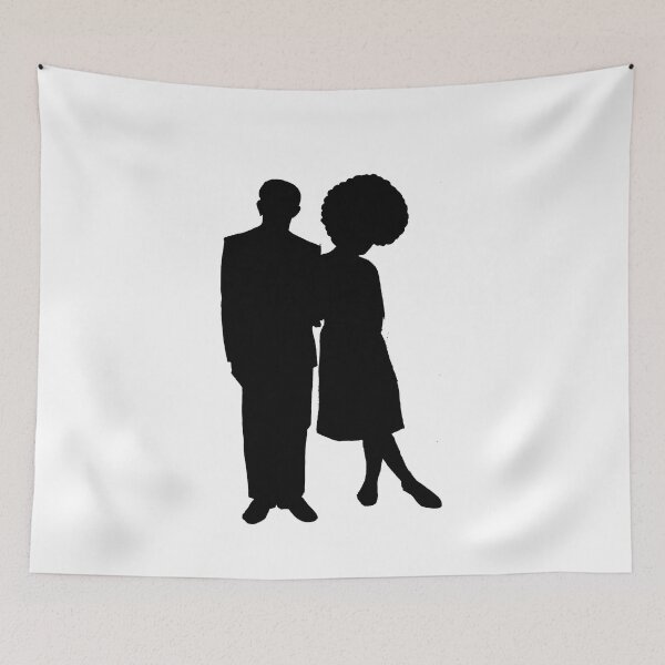 Item preview, Young Black Love in Silhouette designed and sold by FindingFreebird.