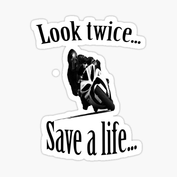 Regardez deux fois ... Sauvez une vie ... Sticker