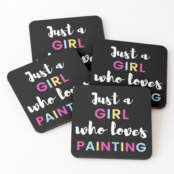 Item preview, Just a girl who loves painting designed and sold by TheGreenGoat.