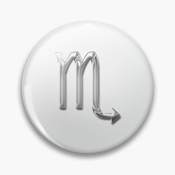 Item preview, Chrome Metallic Scorpio Star Sign  designed and sold by PrettyPage.