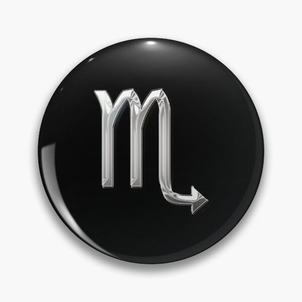 Item preview, Chrome Metallic Scorpio Star Sign  designed and sold by PrettyPage.