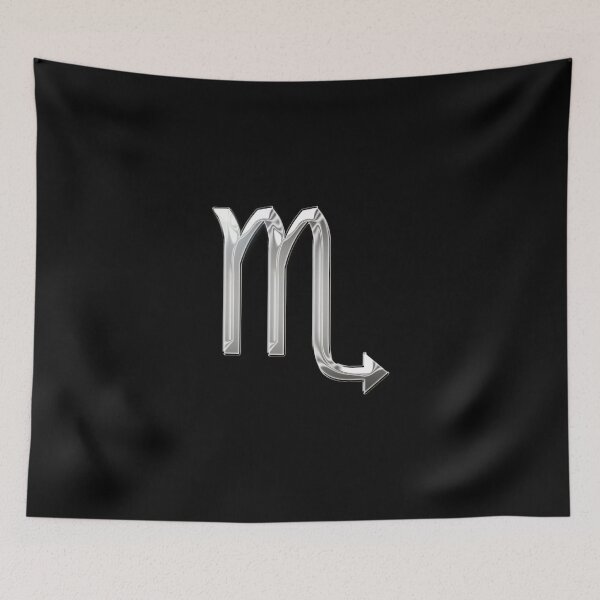Item preview, Chrome Metallic Scorpio Star Sign  designed and sold by PrettyPage.