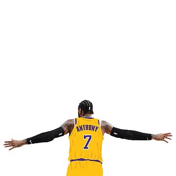 Carmelo Anthony 7 Los Angeles Lakers Black Mamba Jersey Sticker for Sale  by Basketball For Life