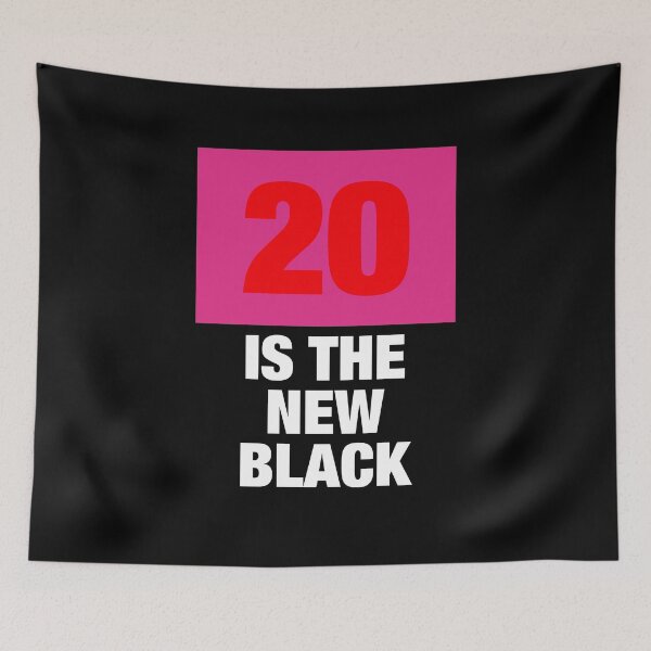 Item preview, 20 is the new black - Plain designed and sold by Hell-Prints.