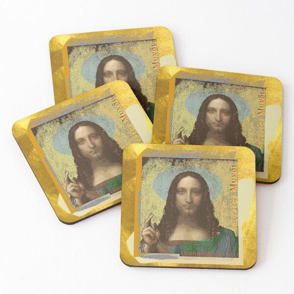 Item preview, Leonardo Da Vinci's Salvator Mundi (Pop Art by ACCI) Portrait designed and sold by VanyssaGraphics.