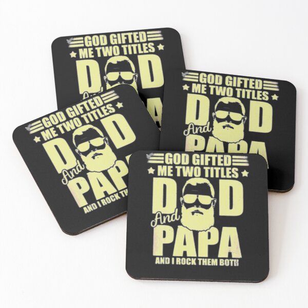 Item preview, God Gifted Me Two Titles Dad And Papa designed and sold by spolayastore.
