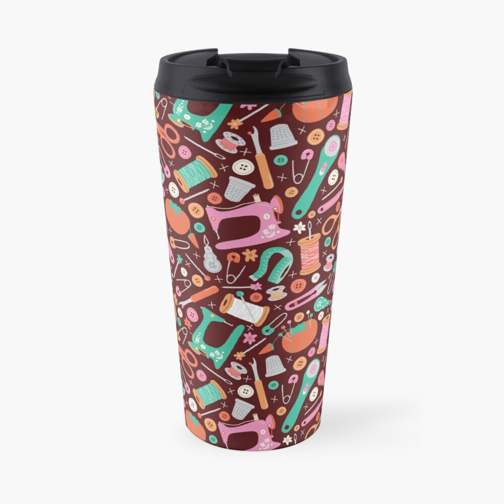 Sewing Notions Travel Coffee Mug
