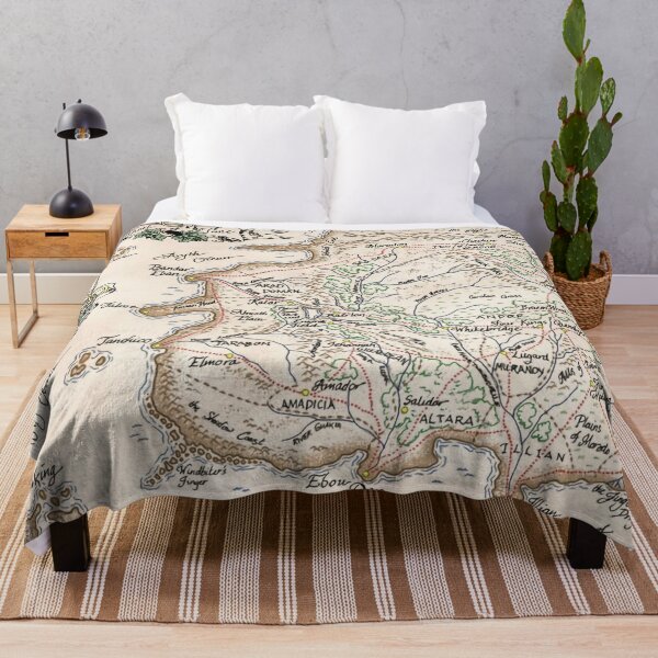 wheel of time map Throw Blanket