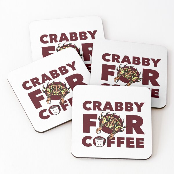 Item preview, Crabby For Coffee Novelty Coffee Lover Crab Themed Graphic designed and sold by PrintHatcher.
