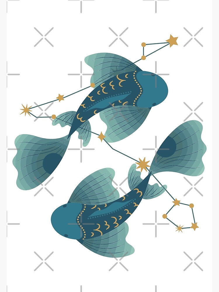 Pisces February 19 March 20 Zodiac Star Sign Poster