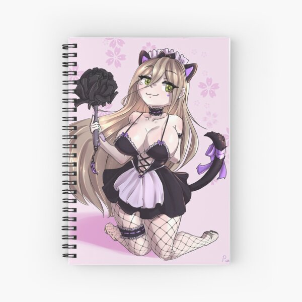 cute cat maid Spiral Notebook