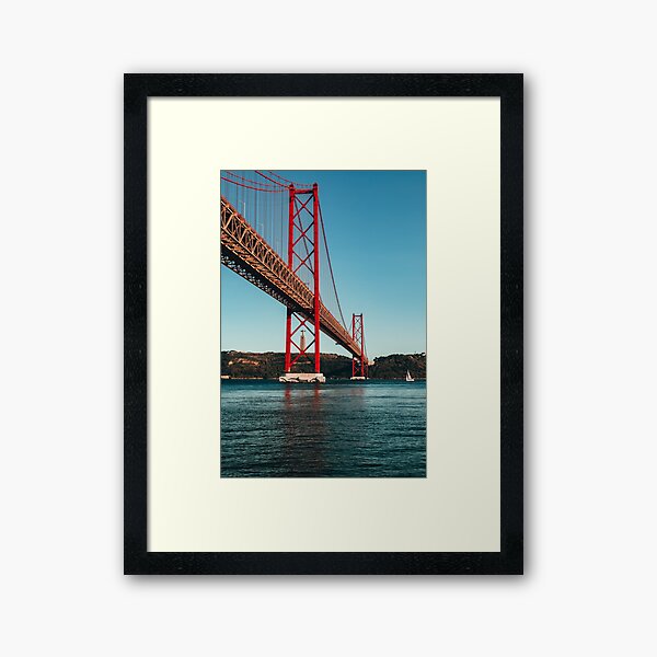 Lisbon 25 of April bridge Framed Art Print