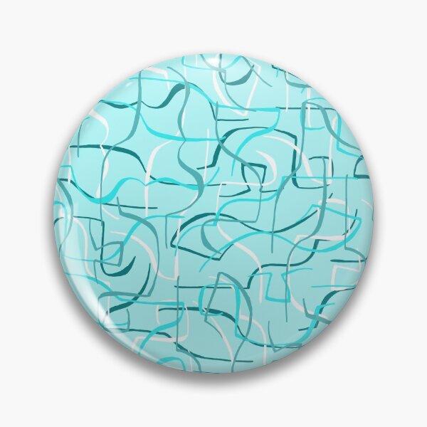 Item preview, Turquoise retro vintage pattern designed and sold by RinaGArt.