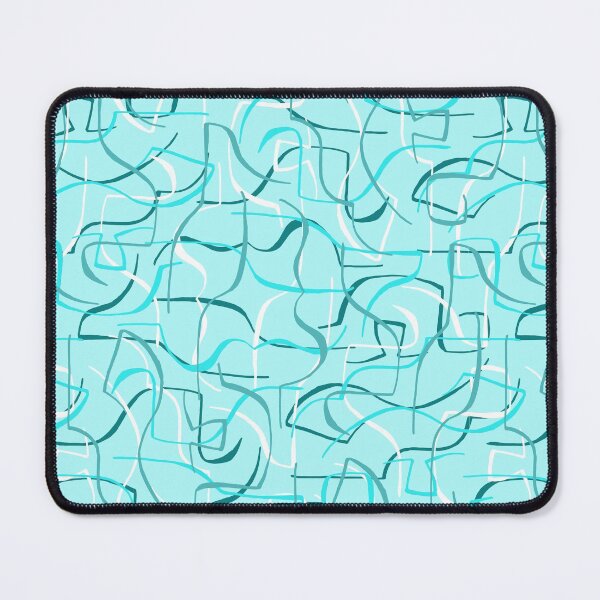 Item preview, Turquoise retro vintage pattern designed and sold by RinaGArt.