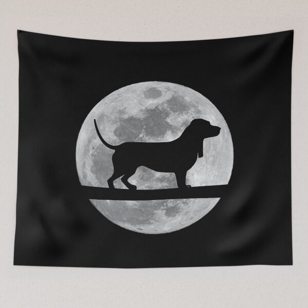 Item preview, Basset Hound Dog Night Moon basset hound Lover designed and sold by alaechamlal.