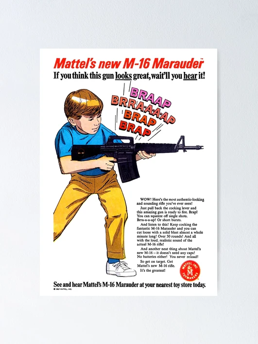 雑誌Gun　ポスター 1960s TOY GUN - ADVERT