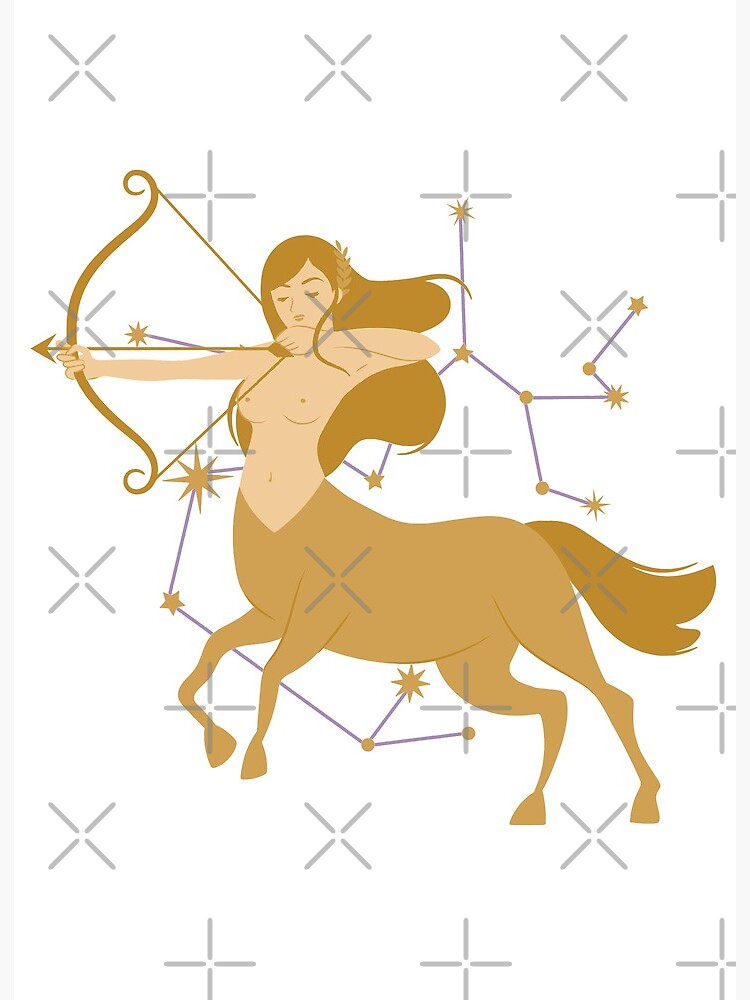 Sagittarius November 22 December 21 Zodiac Star Sign Art Board Print