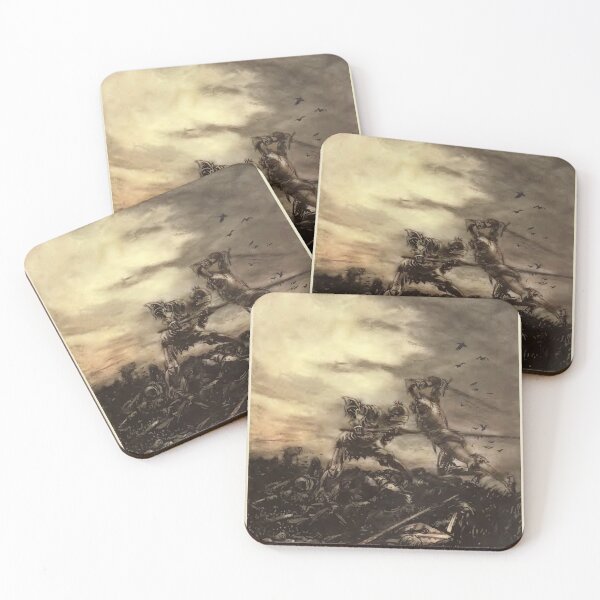 Item preview, Arthur Rackham-  Romance of King Arthur - How Mordred was slain by Arthur designed and sold by Dreamflight.