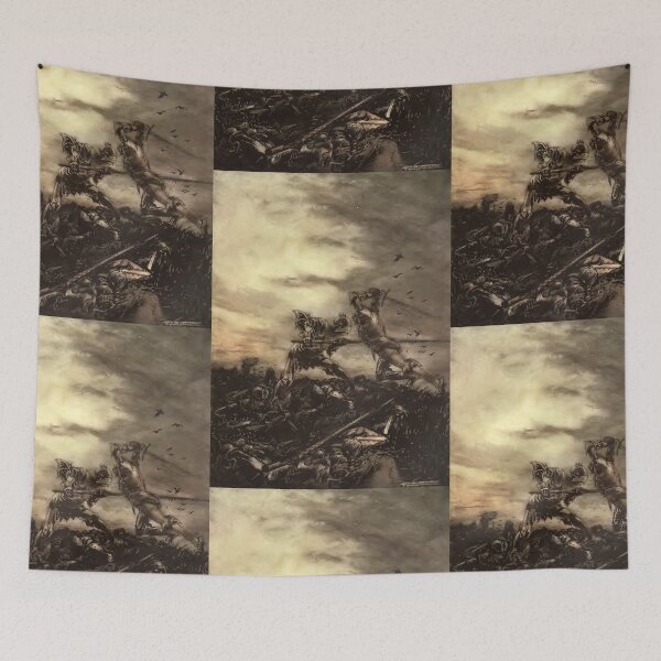 Item preview, Arthur Rackham-  Romance of King Arthur - How Mordred was slain by Arthur designed and sold by Dreamflight.