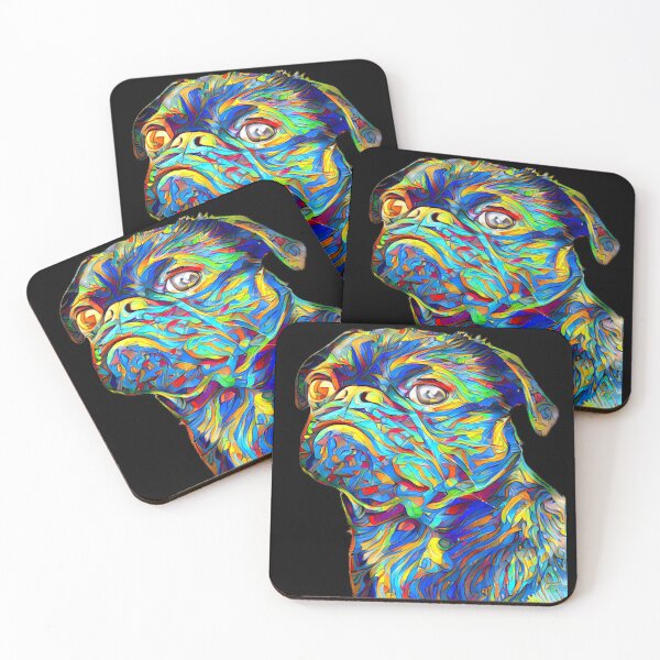 Item preview, Hipster Pug Art designed and sold by Grewtrel.