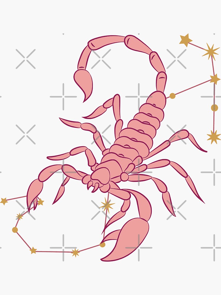 Scorpio October 23 November 21 Zodiac Star Sign Sticker