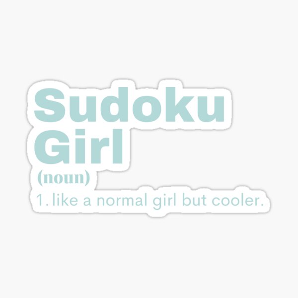 Item preview, Sudoku Girl - Sudoku designed and sold by ThePsyHub.