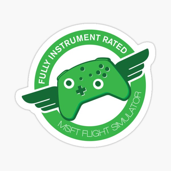 Fully Instrument Rated For MSFT Flight Sim Sticker