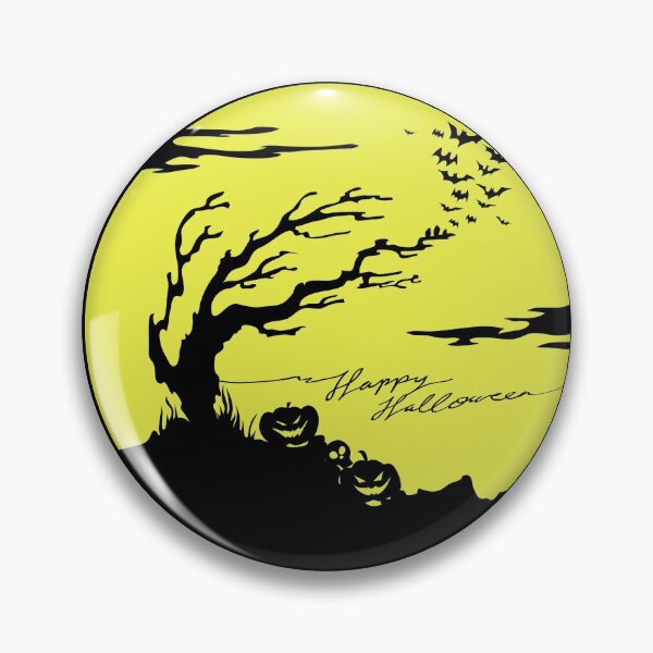 Item preview, Happy Halloween Haunted Tree Scary Pumpkin And Scary Bat designed and sold by EyanShop.