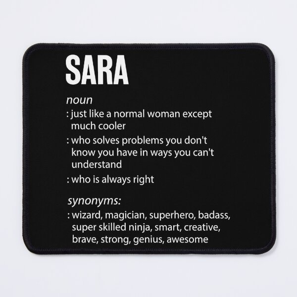 Aperçu de l'œuvre Sara Définition Nom créée et vendue par ForeverInTime.