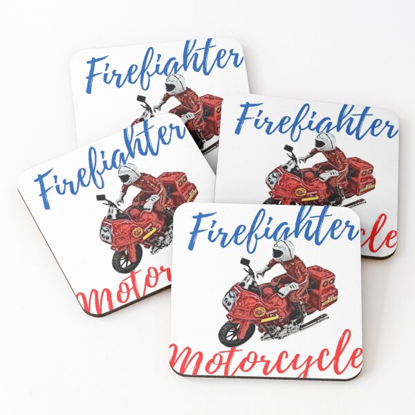 Item preview, Firefighter Motorcycle - toy cartoon firefighter designed and sold by nasani.