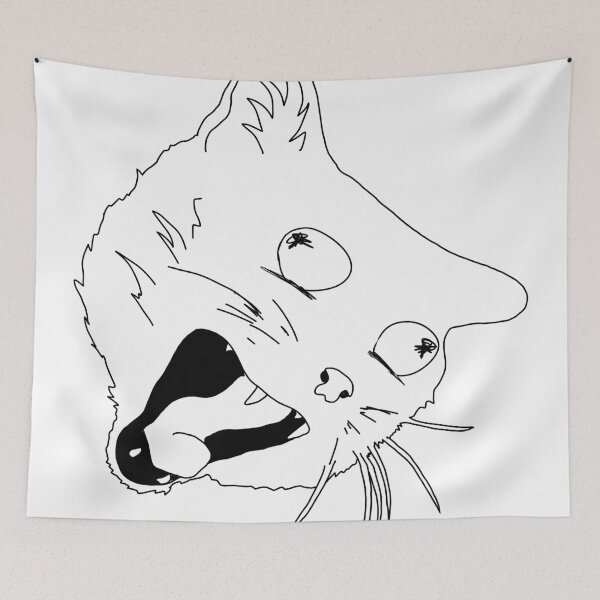 Item preview, poorly drawn cat designed and sold by sanik.