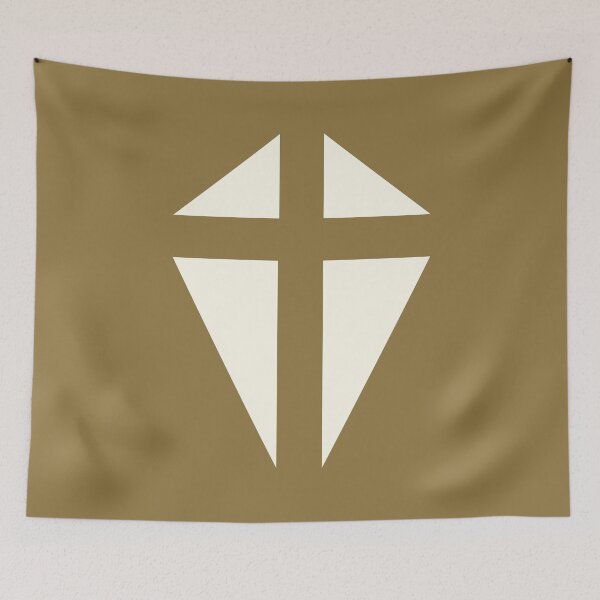 Item preview,  White Triangles Christian Cross designed and sold by EverLife.