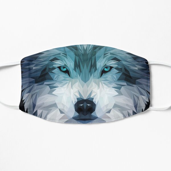 Wolf Low-poly Flat Mask