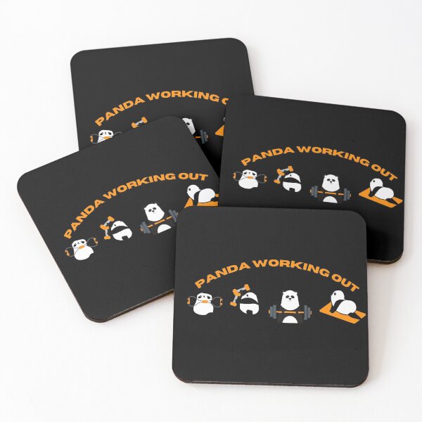 Item preview,  panda working out designed and sold by RheaRealm.