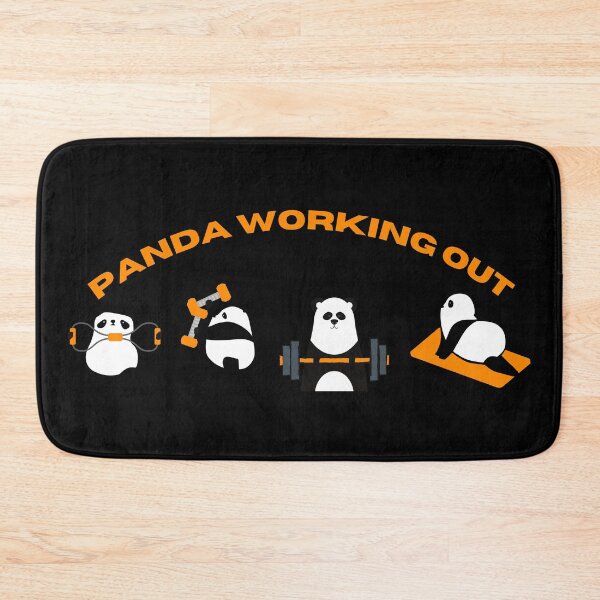 Item preview,  panda working out designed and sold by RheaRealm.