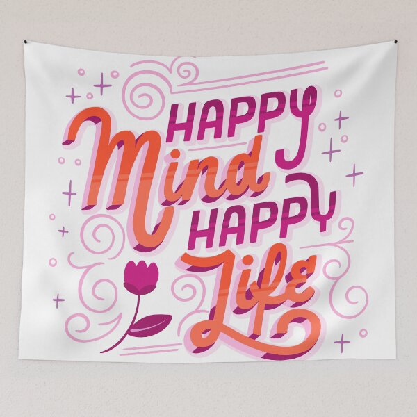 Item preview, Happy Mind Happy Life designed and sold by Mind Loves.