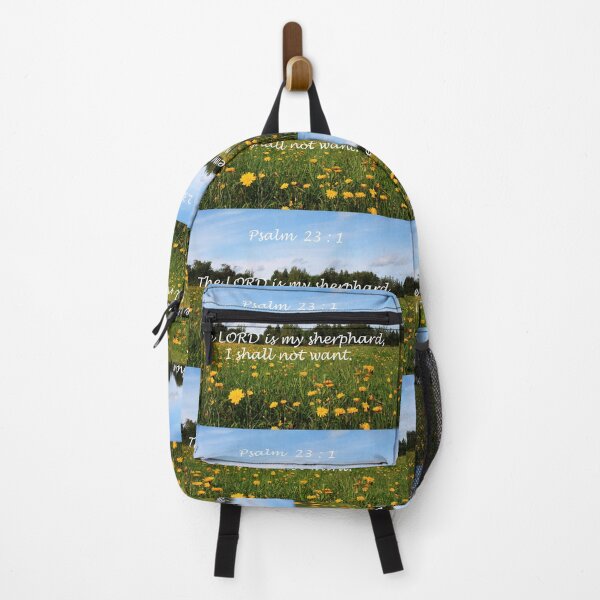 Item preview, Psalm 23:1. Country green wild flower pasture landscape picture designed and sold by naturematters.