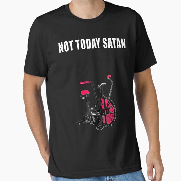 Vista previa del artículo con la obra «no hoy satan air asalto bicicleta crossfit camisa», diseñado y vendido por earlstevens.