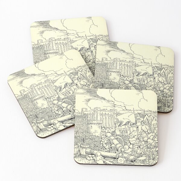 Item preview, Arthur Rackham- Sir Mordred's Mighty Siege at the Tower of London designed and sold by Dreamflight.