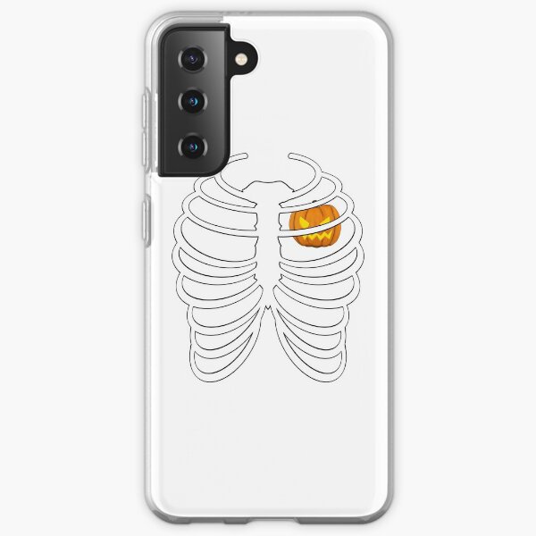 Jack O'Lantern Heart 2 (clear) Samsung Galaxy Soft Case