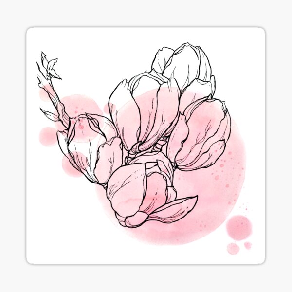 Magnolias Sticker
